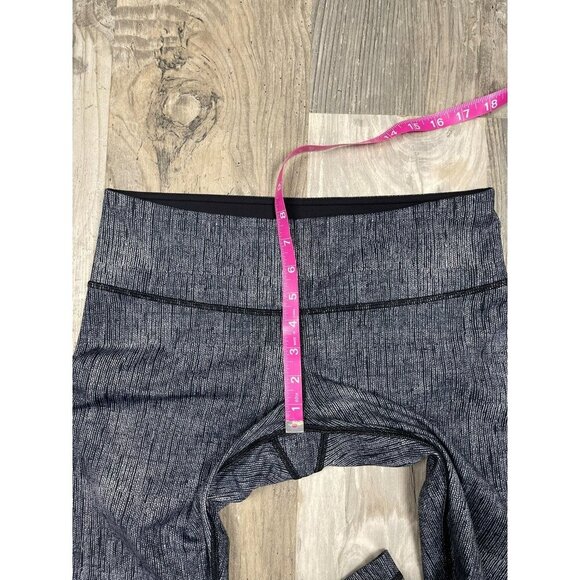 Lululemon Wunder Under Crop Leggings Size 8 Luxtreme Burlap Gray - Picture 6 of 7